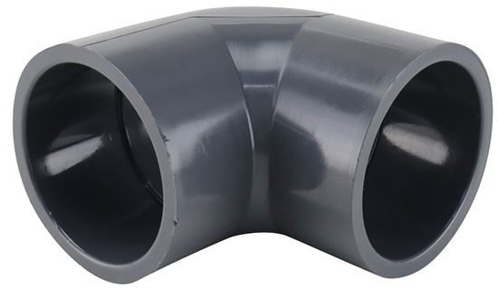 Lasco 806020BC Pipe Elbow, 2 in, Slip, 90 deg Angle, PVC, SCH 80 Schedule - VORG2646578