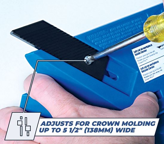 Kreg KMA2800 Crown Molding Tool, Plastic, For: Crown Molding up to 5-1/2 in W with 12 in Saw - VORG1577006