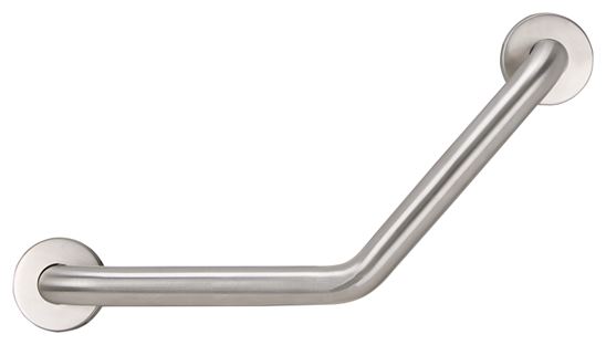 Boston Harbor YG01-01-1.5 Grab Bar, 16 in L Bar, Stainless Steel, Wall Mounted Mounting