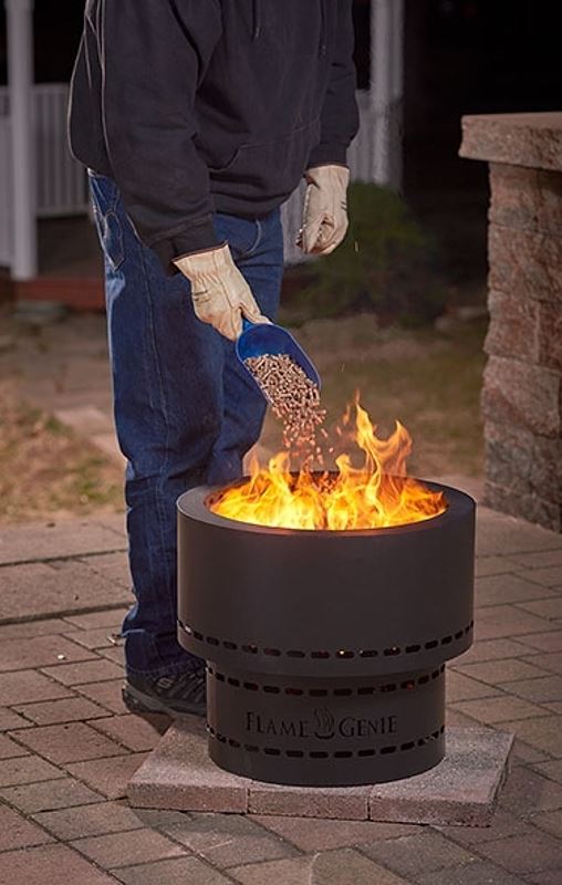 FIRE PIT WOOD PELLET BLK 19IN - VORG7390032