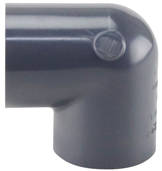 Lasco 808005BC Pipe Elbow, 1/2 in, FIP, 90 deg Angle, PVC, SCH 80 Schedule