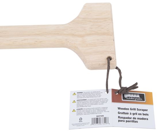 Omaha KJG01D Wooden Grill Scraper, Wood Handle, 13-1/4 in L - VORG9437435