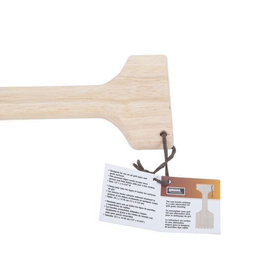 Omaha KJG01D Wooden Grill Scraper, Wood Handle, 13-1/4 in L - VORG9437435