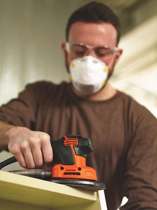 Black+Decker MOUSE BDEMS600 Detail Sander, 1.2 A, Includes: (1) Finger Attachment, (1) Sanding Pad - VORG8718900