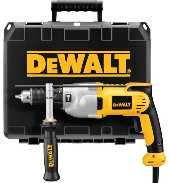 DEWALT DWD520K Hammer Drill Kit, 10 A, Keyed Chuck, 1/2 in Chuck, 0 to 3500 rpm Speed - VORG8919599