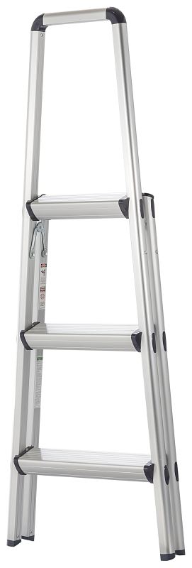 Xtend+Climb FT-3 Ultralight Step Stool, 32 in H, 3-Step, 225 lb, Aluminum - VORG8731358