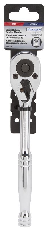 Vulcan TR0038 Quick Release Ratchet Handle, 7-5/8 in OAL, Chrome - VORG6002539