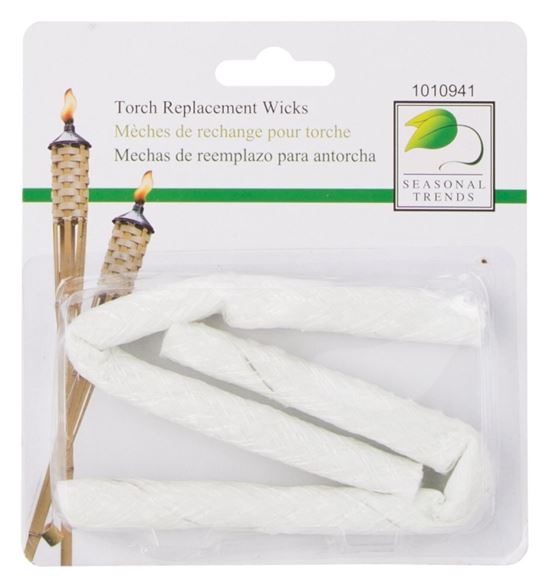 Landscapers Select GB-LW9-3L Torch Replacement Wick, Fiberglass, White, For: Outdoor - VORG1010941