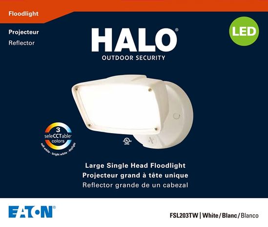 Eaton Lighting All-Pro FSL203TW Flood Light, 120/277 V, 23 W, LED Lamp, 1916 Lumens, 3000 to 5000 K Color Temp - VORG9804790