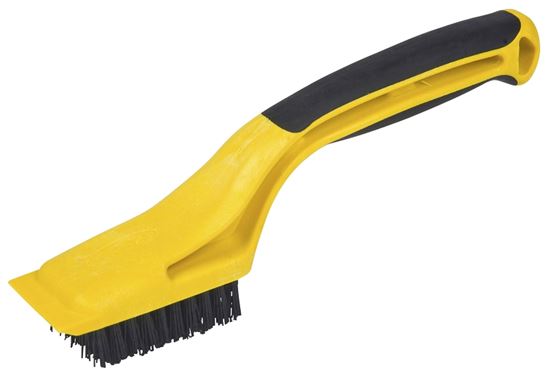 Hyde 46804 Stripping Brush, 2-1/4 x 1-1/8 in Brush, Nylon Trim, Rubber Handle - VORG0349597