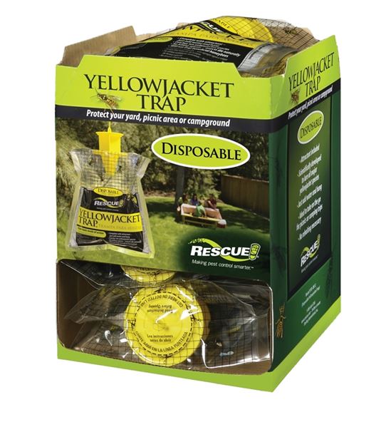 Rescue YJTD-DB12-W Disposable Yellow Jacket Trap, Pack of 12 - VORG9034448