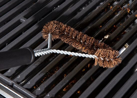 GrillPro 77648 Grill Brush, 17 in L Brush, 6-1/2 in W Brush, Nylon Bristle, Resin Handle - VORG7352206