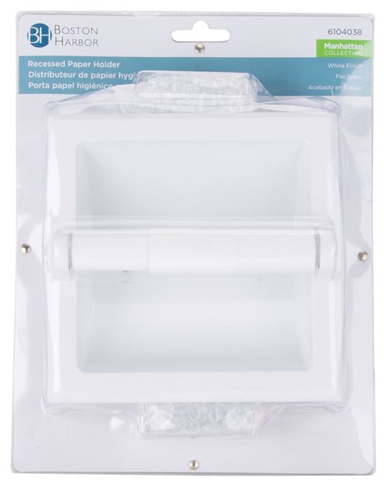 Boston Harbor L776H-51-07 Recessed Paper Holder, Plastic/Zinc, Recessed Mounting - VORG6104038