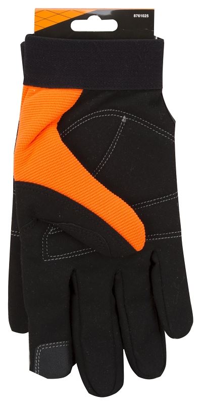 Diamondback 5959M Touchscreen Hi Visibility Mechanics Gloves, M, 55% Synthetic Leather 30% Spandex 10% Reflective Fabric 5% Elastic Band - VORG8761025