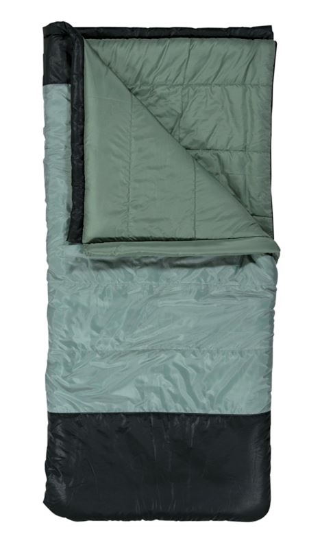 Klymit Wold Aspen 20 13WRGR20D Sleeping Bag, 74 in L, 34 in W, Rectangle, Polyester, Green - VORG7476856