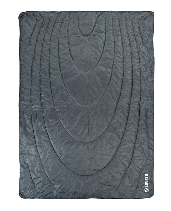 Klymit 13HTGY01C Travel Blanket, 80 in L, 58 in W, Polyester/Synthetic, Gray - VORG7476880