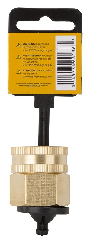 Landscapers Select GHADTRS-9 Swivel Hose Connector, 3/4 x 3/4 in, FNPT x FNH, Brass, Brass - VORG7555196