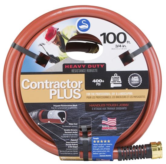 Swan SNCG34100 Garden Hose, 100 ft L, Rubber/Vinyl, Red