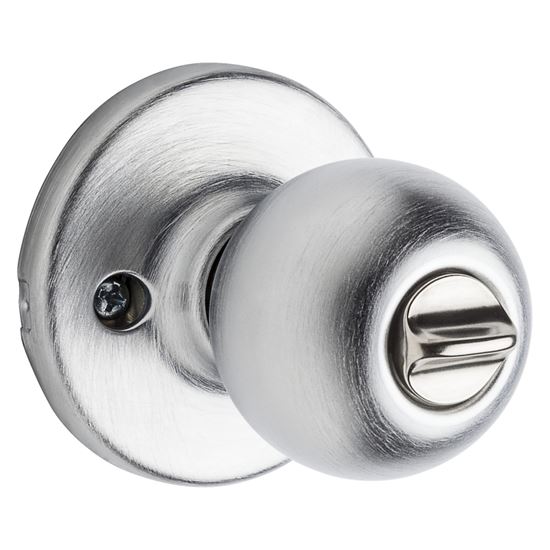 Kwikset 450P 26D Storeroom Lever, Satin Chrome, Residential, 2-3/8 to 2-3/4 in Backset, 1-3/8 to 1-3/4 in Thick Door - VORG6975924