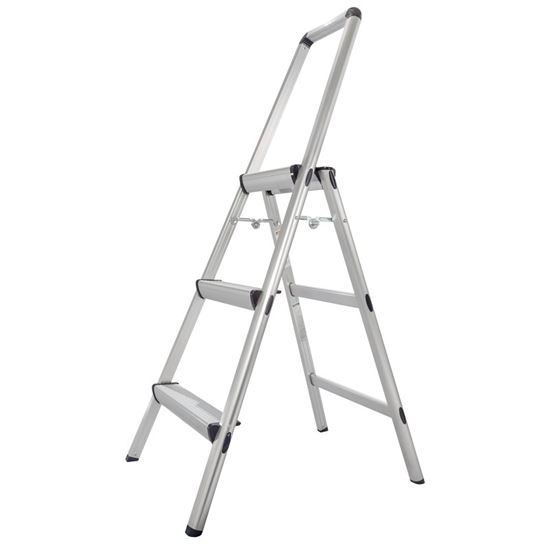 Xtend+Climb FT-3 Ultralight Step Stool, 42.91 in H, 3-Step, 225 lb, Aluminum