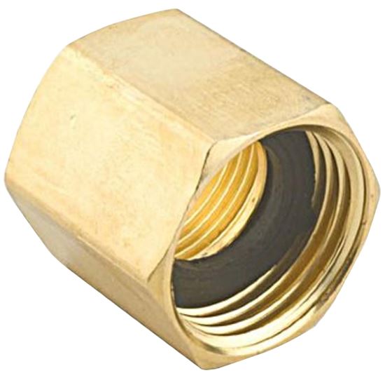 Gilmour 807074-1001 Hose Adapter, 3/4 x 3/4 in, FNPT x FNH, Brass, For: Garden Hose