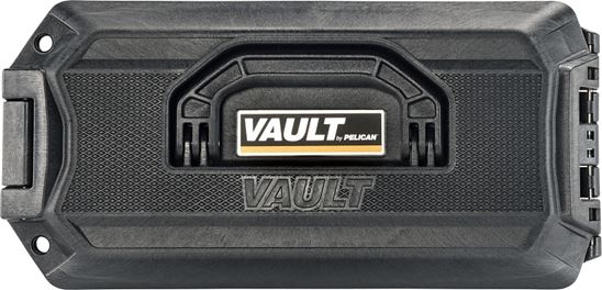 Pelican Vault Series VCV250-0010-BLK Ammo Case, 6.27 in L, 7.9 in W, 11.93 in H, ABS/Polyethylene, Black - VORG5539069