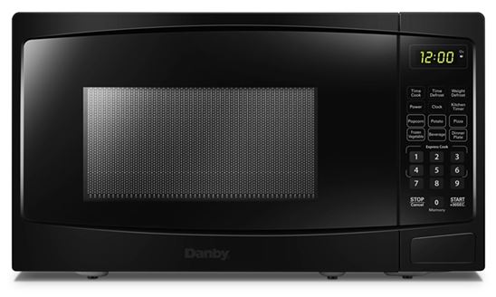 Danby DBMW0720BBB Microwave, 0.7 cu-ft Capacity, 700 W, 2 Cooking Stages, Black - VORG9599176