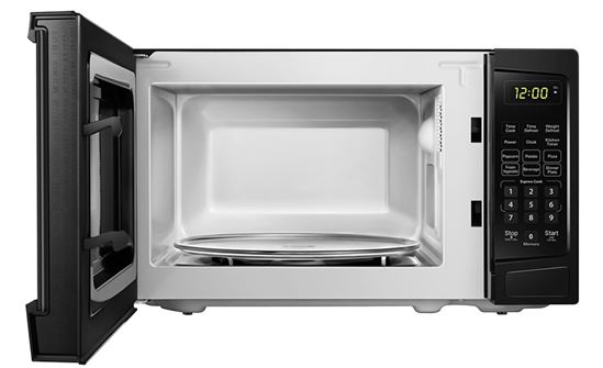 Danby DBMW0720BBB Microwave, 0.7 cu-ft Capacity, 700 W, 2 Cooking Stages, Black