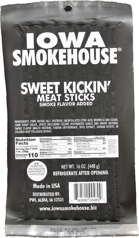 STICK MEAT SWEET KICKIN 16OZ, Pack of 10