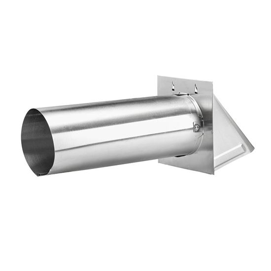 Lambro 344S Hood Vent, 6 in W Hood, 4-3/4 in H Hood, 4 in Duct, Aluminum Hood - VORG4863502