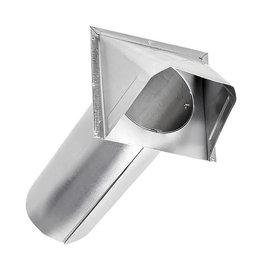 Lambro 344S Hood Vent, 6 in W Hood, 4-3/4 in H Hood, 4 in Duct, Aluminum Hood - VORG4863502