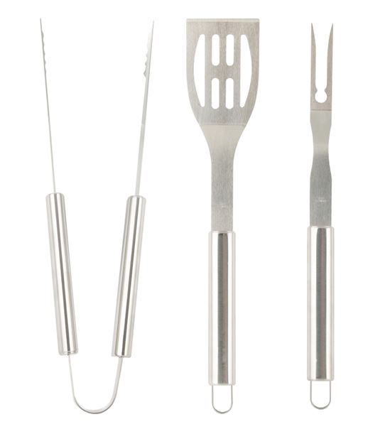 Omaha BBQ0828 BBQ Tool Set, Steel, Stainless Steel - VORG2059921