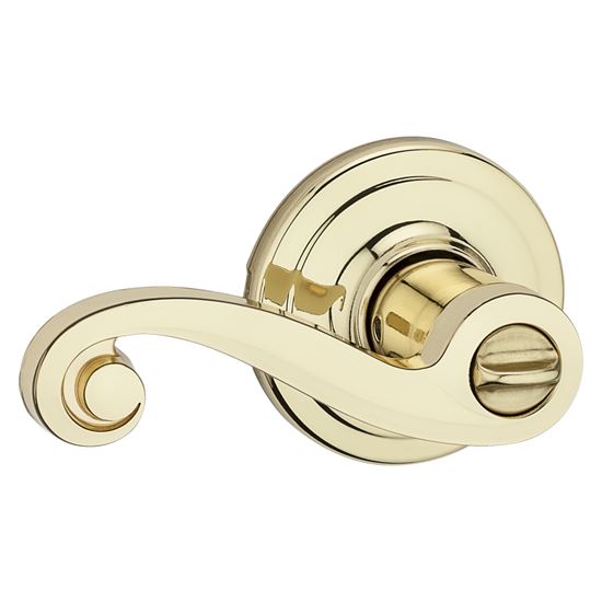 Kwikset Signature Series 740LL3SMTCP Entry Lever, Polished Brass, Zinc, Residential, Re-Key Technology: SmartKey - VORG1484120