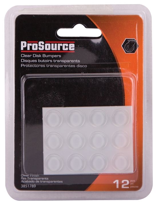 Prosource FE-50762B-PS Furniture Bumper Pad, 1/2 in, Disk, PU - VORG3851789