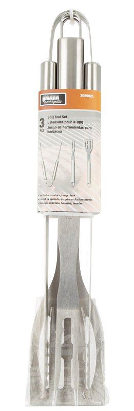 Omaha BBQ0828 BBQ Tool Set, Steel, Stainless Steel