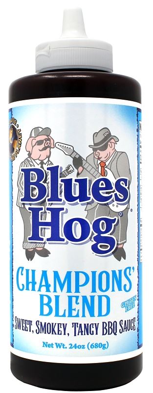 Blues Hog 70610 BBQ Sauce, Champions' Blend Flavor, 24 oz Bottle