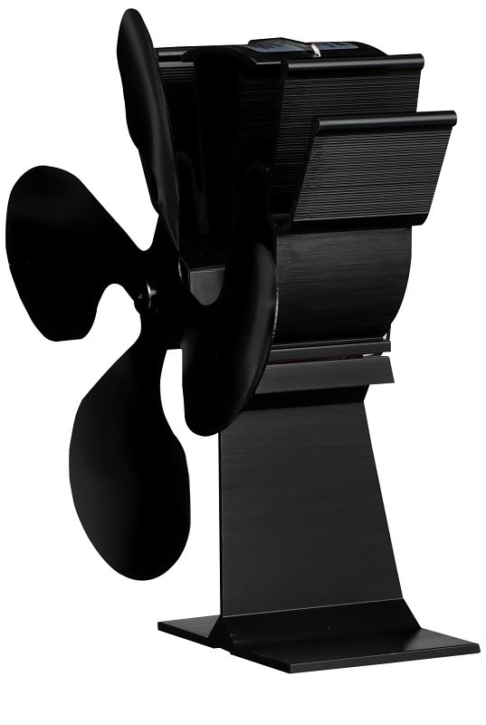 Ashley Hearth Miracle Heat MH4 4-Blade Thermoelectric Fan, Aluminum - VORG7407067