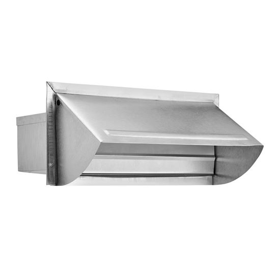 Lambro 106R Wall Cap, Aluminum, For: 10 x 3-1/4 in Hoods