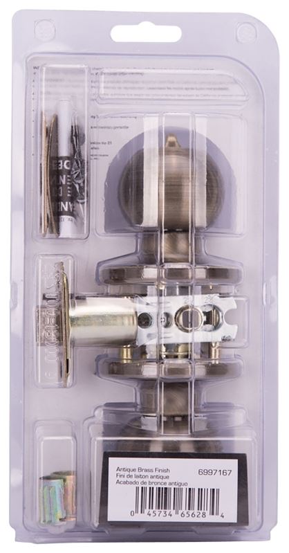 ProSource T3810V-PS Privacy Lockset, Tubular Design, Brass - VORG6997167