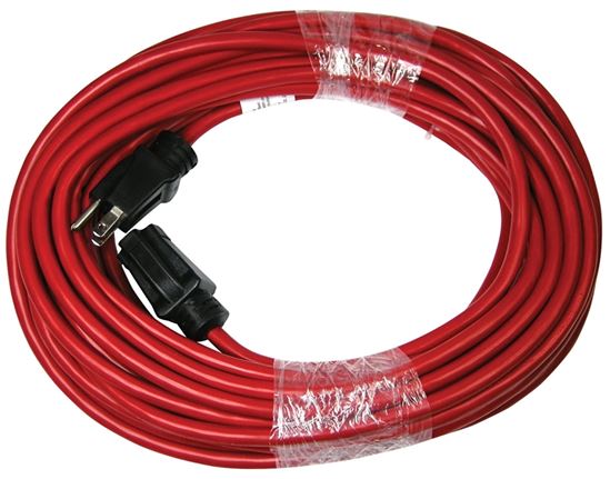 PowerZone OR514730/506730 Extension Cord, 14 AWG Cable, 50 ft L, 125 V, Red - VORG4343323