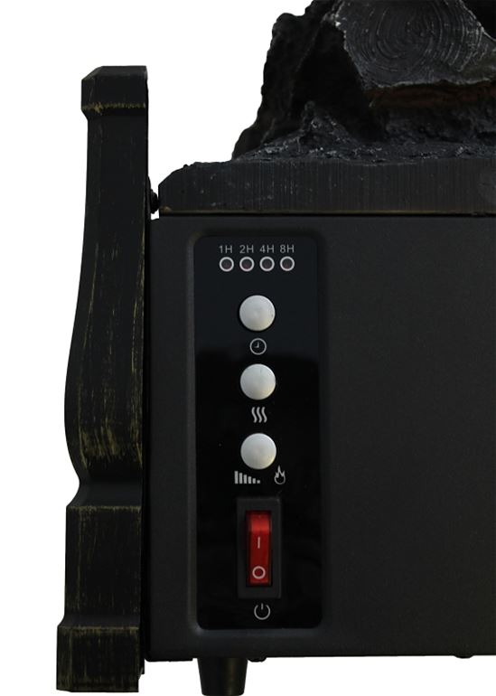 Comfort Glow ELCG251 Heater with Firebox Projection, 20-1/2 in OAW, 8-3/4 in OAD, 12-1/4 in OAH, 5120 Btu Heating - VORG3981909