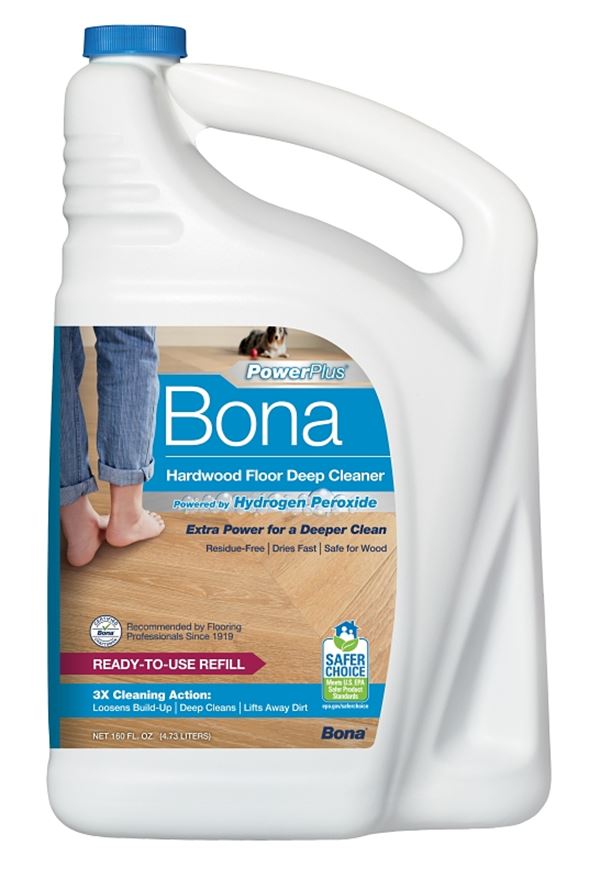 Bona PowerPlus WM850056001 Floor Cleaner Refill, 160 oz, Liquid, Turquoise