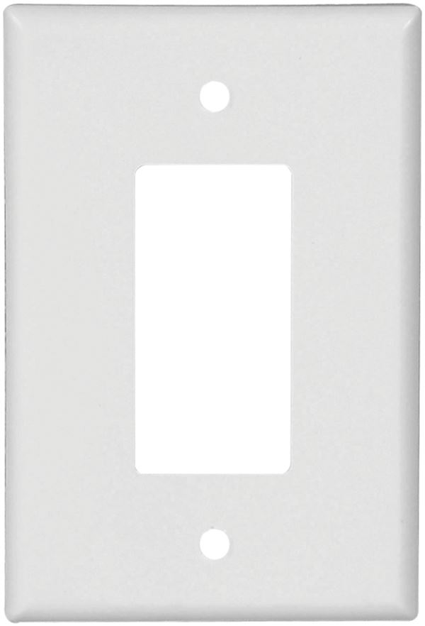 Eaton Wiring Devices 2751W-BOX Wallplate, 5-1/4 in L, 3-1/2 in W, 1 -Gang, Thermoset, White, High-Gloss, Pack of 10