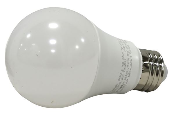 Sylvania 40202 LED Bulb, General Purpose, A19 Lamp, E26 Lamp Base, Frosted, 2700 K Color Temp, 1/CS