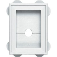 Builders Edge 130030003001 Mounting Block, 6-3/4 in L, 5 in W, White