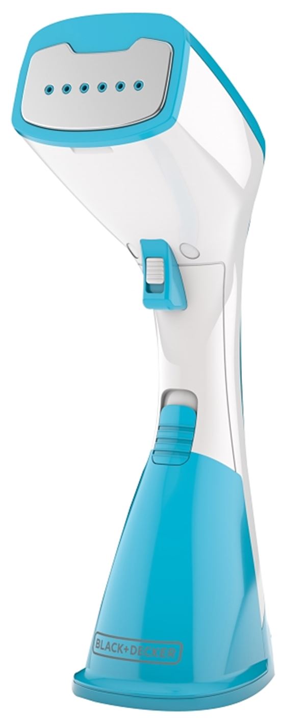 Black+Decker HGS100T Compact Garment Steamer, 1000 W, 120 V, 160 mL Water Tank, Metal/Plastic, Turquoise