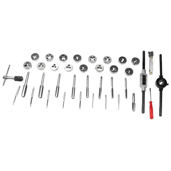 Wilmar W4001DB Tap and Die Set, 40-Piece, Carbon Steel