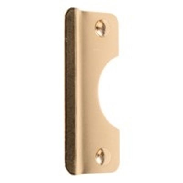 Prime-Line U 9510 Latch Shield, Steel, Brass, 6 in H, 2-5/8 in W