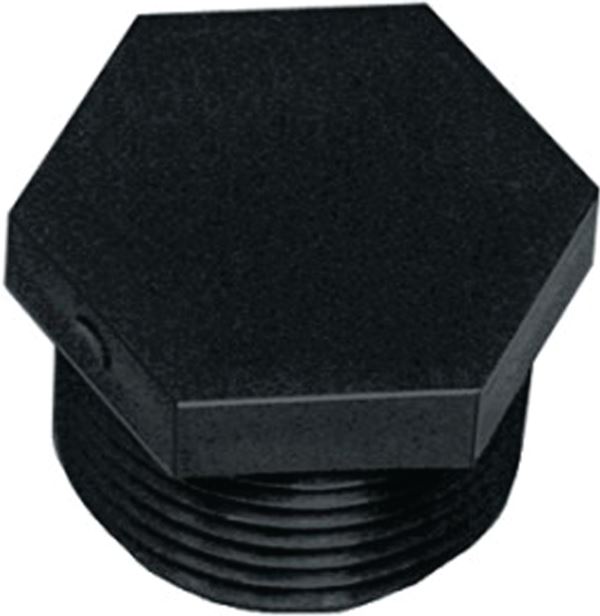 Green Leaf F112P Pipe Plug, 1-1/2 in, MNPT, Black