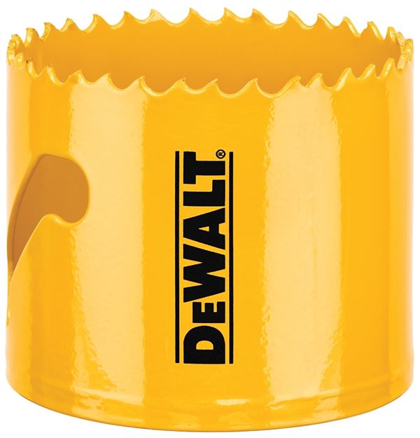 DeWALT DAH180038 Hole Saw, 2-3/8 in Dia, 1-3/4 in D Cutting, 5/8-18 Arbor, 4/5 TPI, HSS Cutting Edge